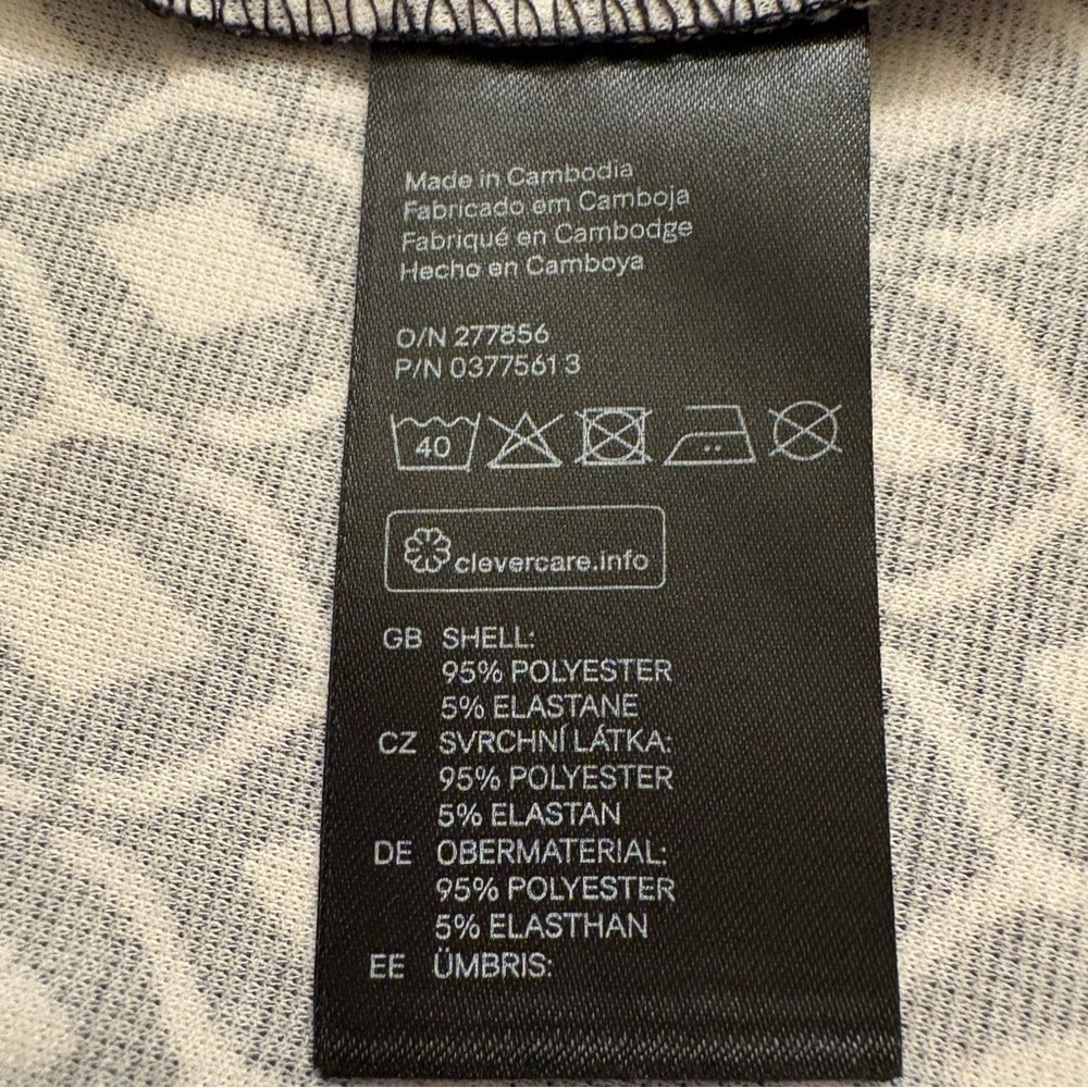 H&M Black and White Sleeveless A-Line Dress Key Hole Back - Picture 4 of 6